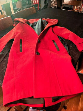 Mackage Red Wool-Style Coat Size Small